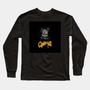 Scary Gorilla in the shadows Long Sleeve T-Shirt